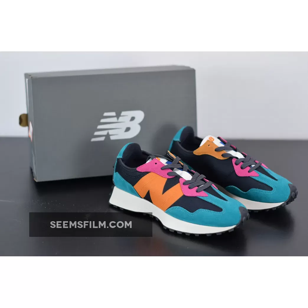 New Balance 327 Black Multi MS327PT / new balance 327 black multi